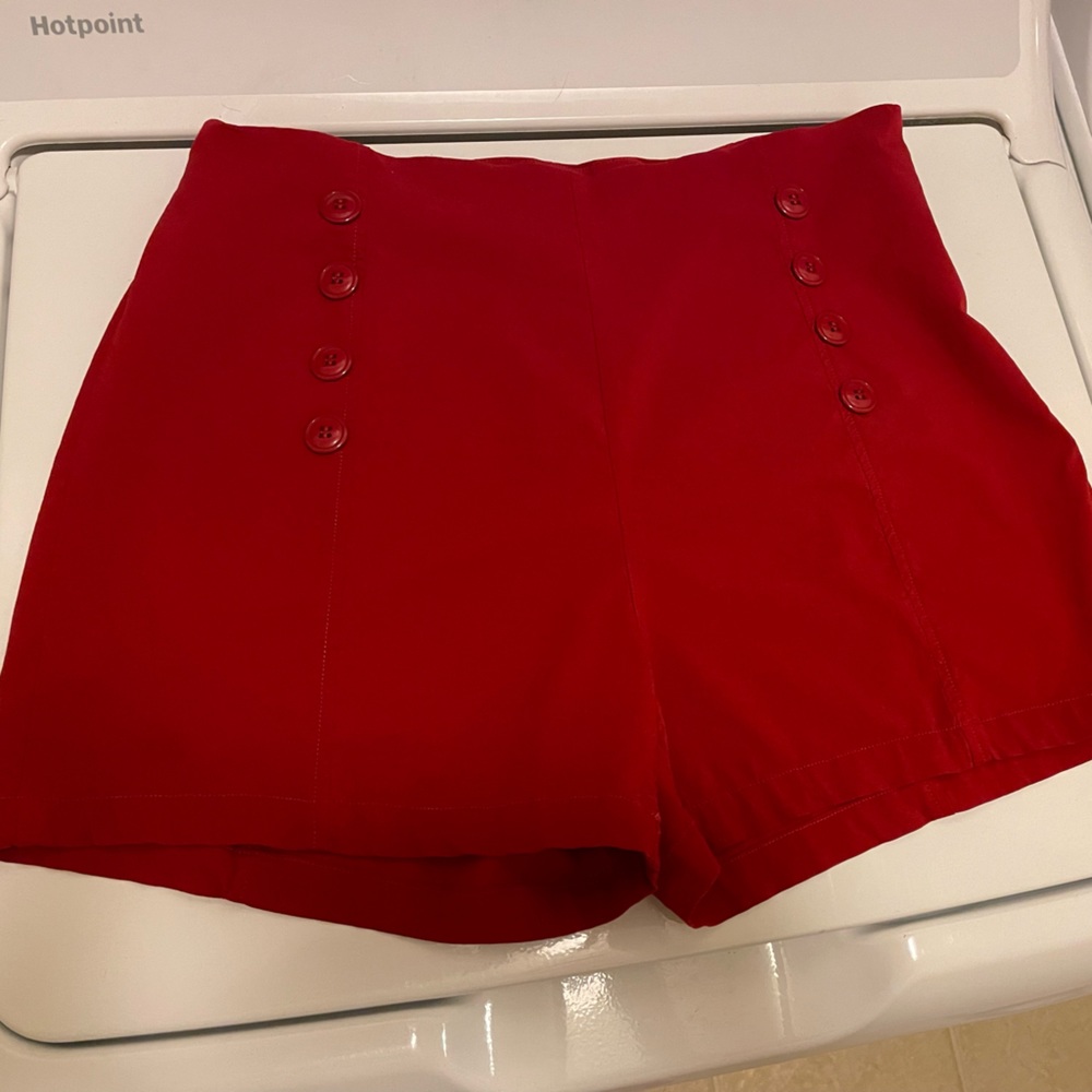 Red high waisted shorts - perfect for Taylor Swift concert!